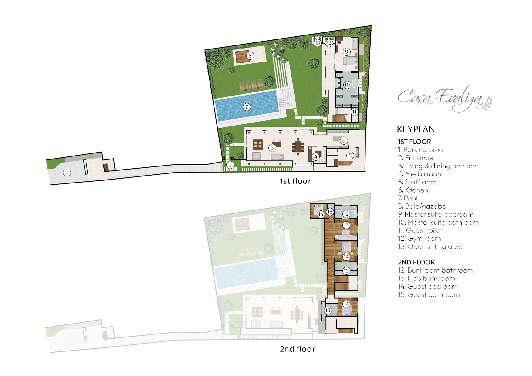 Casa Evaliza - Villa Layout