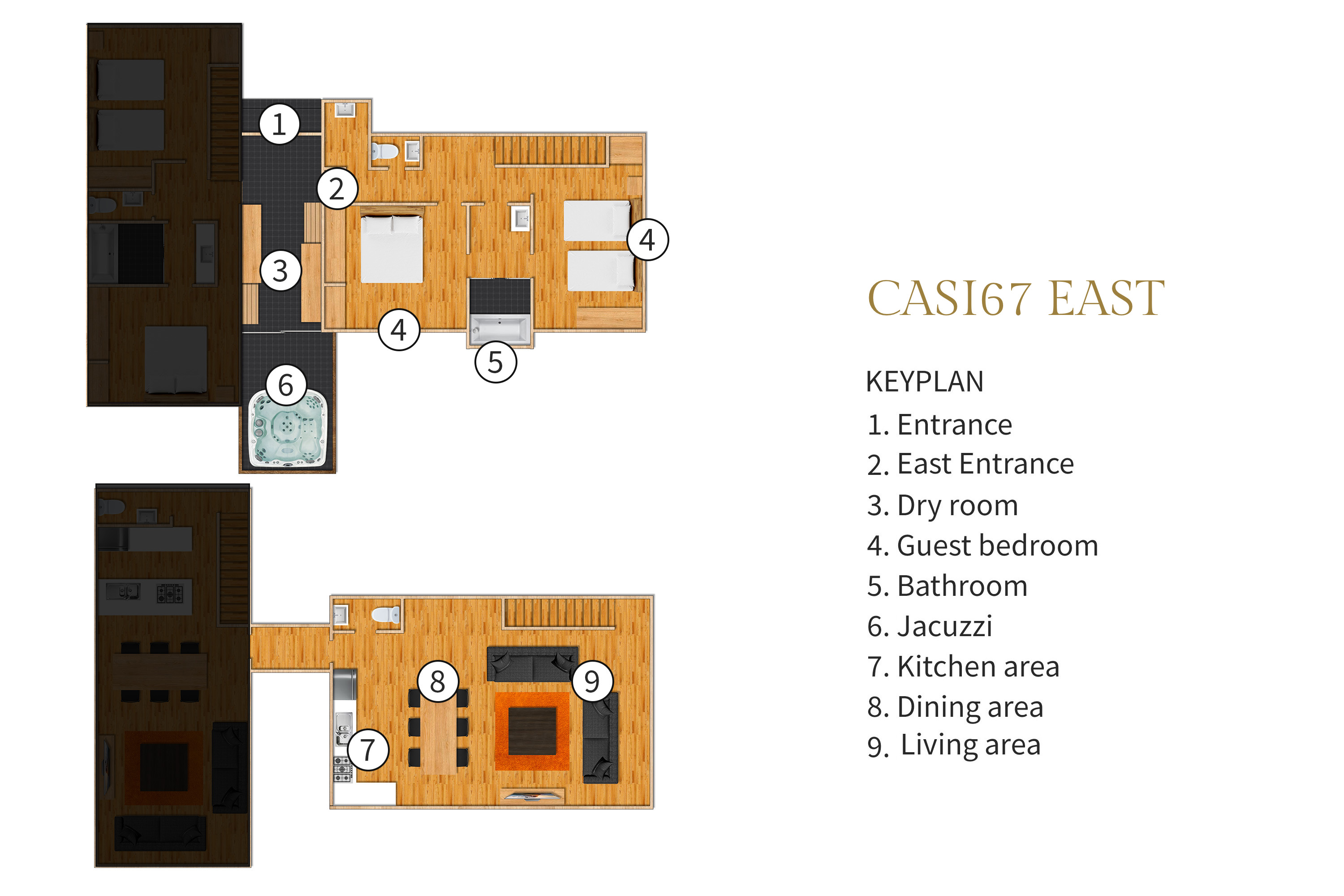Casi67 East - Villa Layout