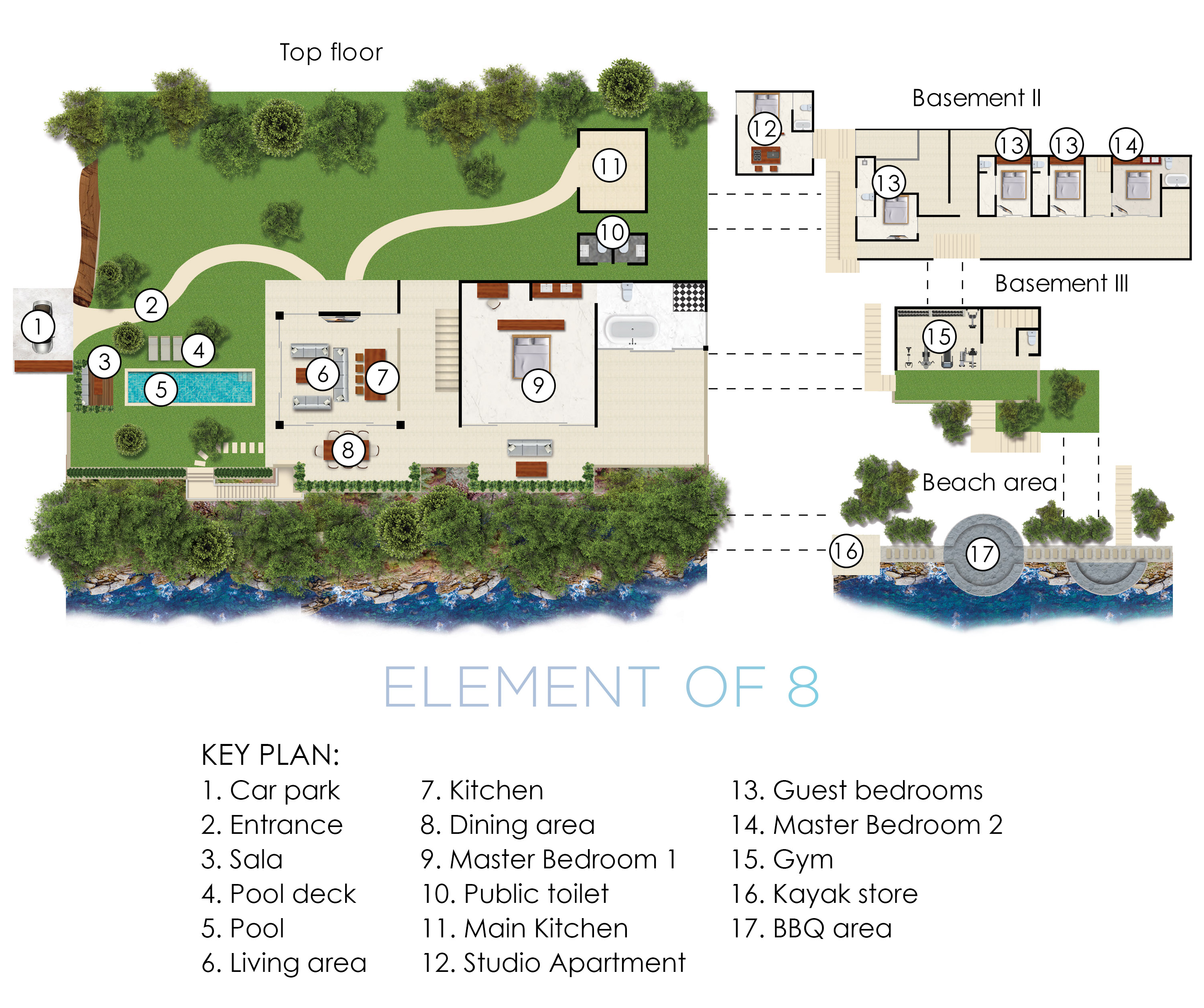 Element of 8 at Cape Laem Sor Estate - Villa Layout