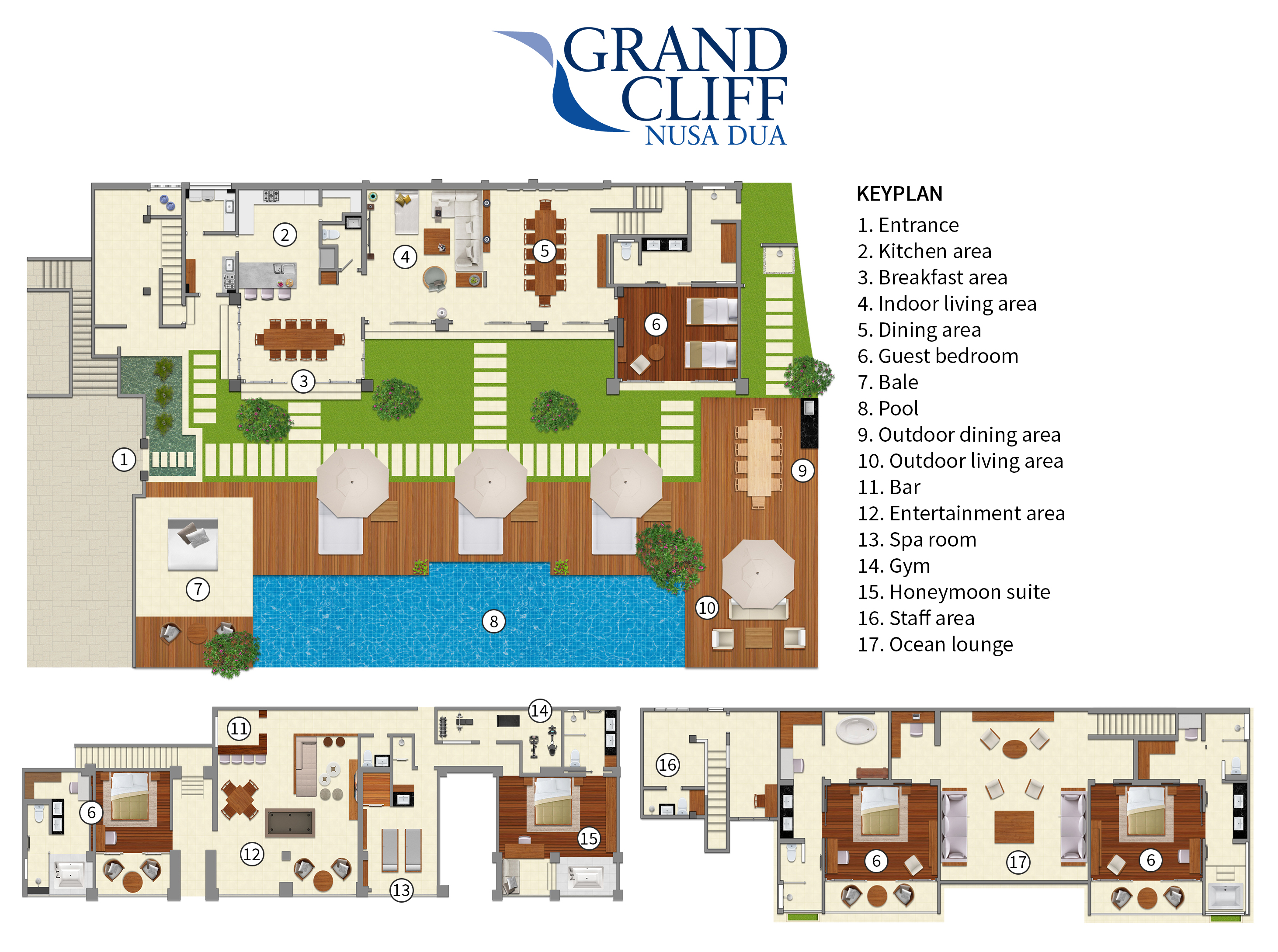 Grand Cliff Nusa Dua - Villa Layout