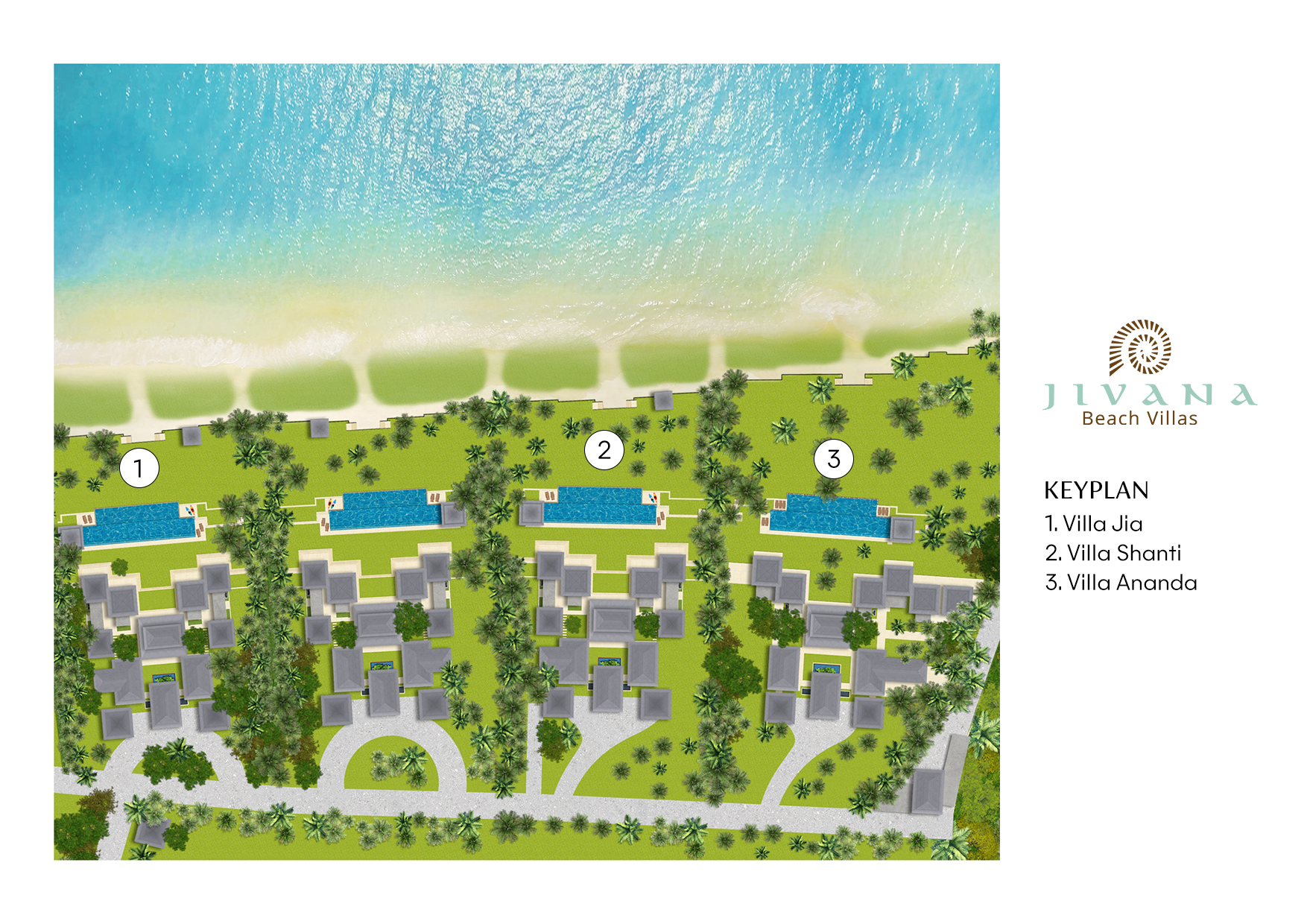 Jivana Beach Villas - Villa Layout