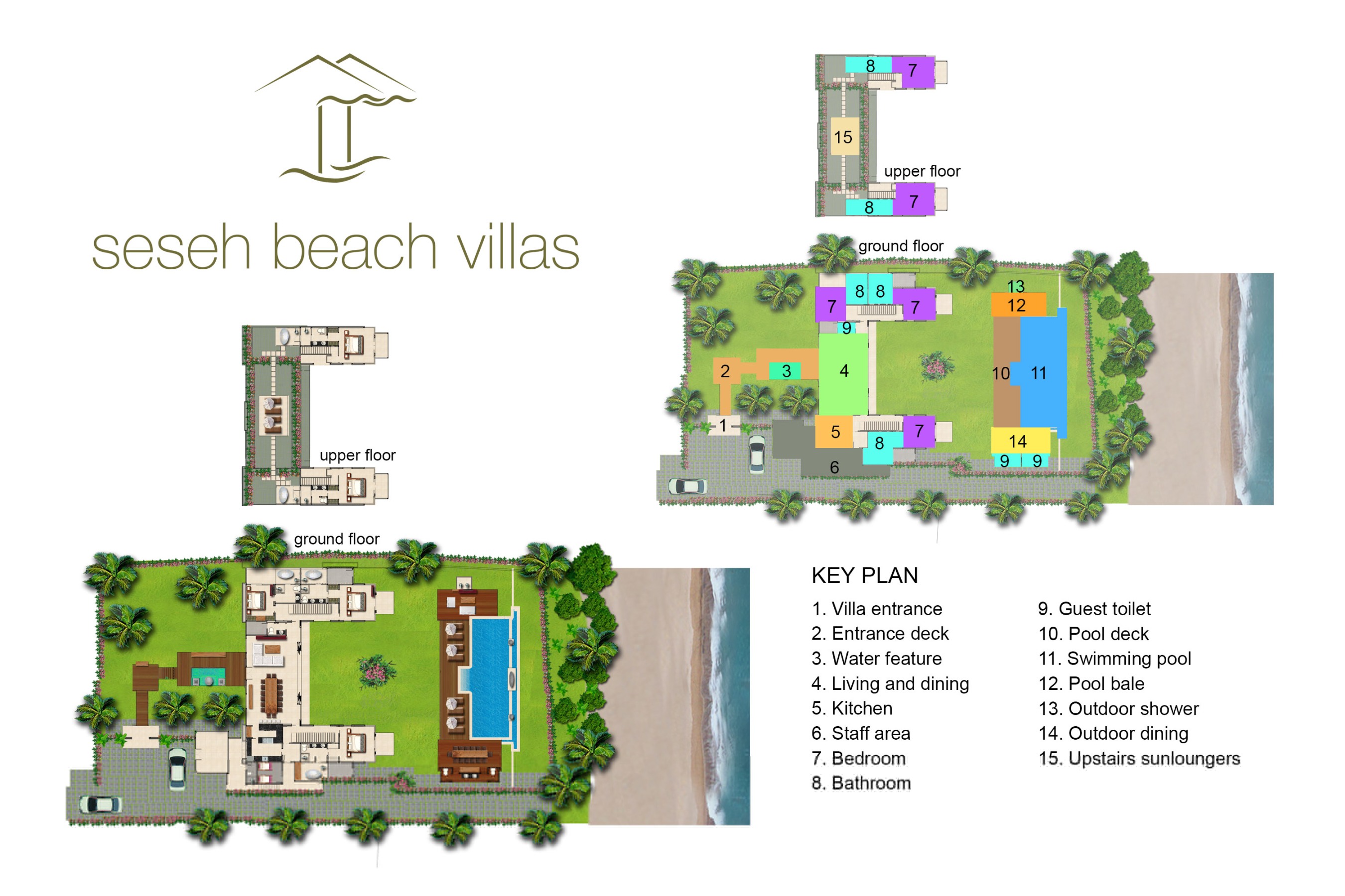 Seseh Beach Villa I - Villa Layout