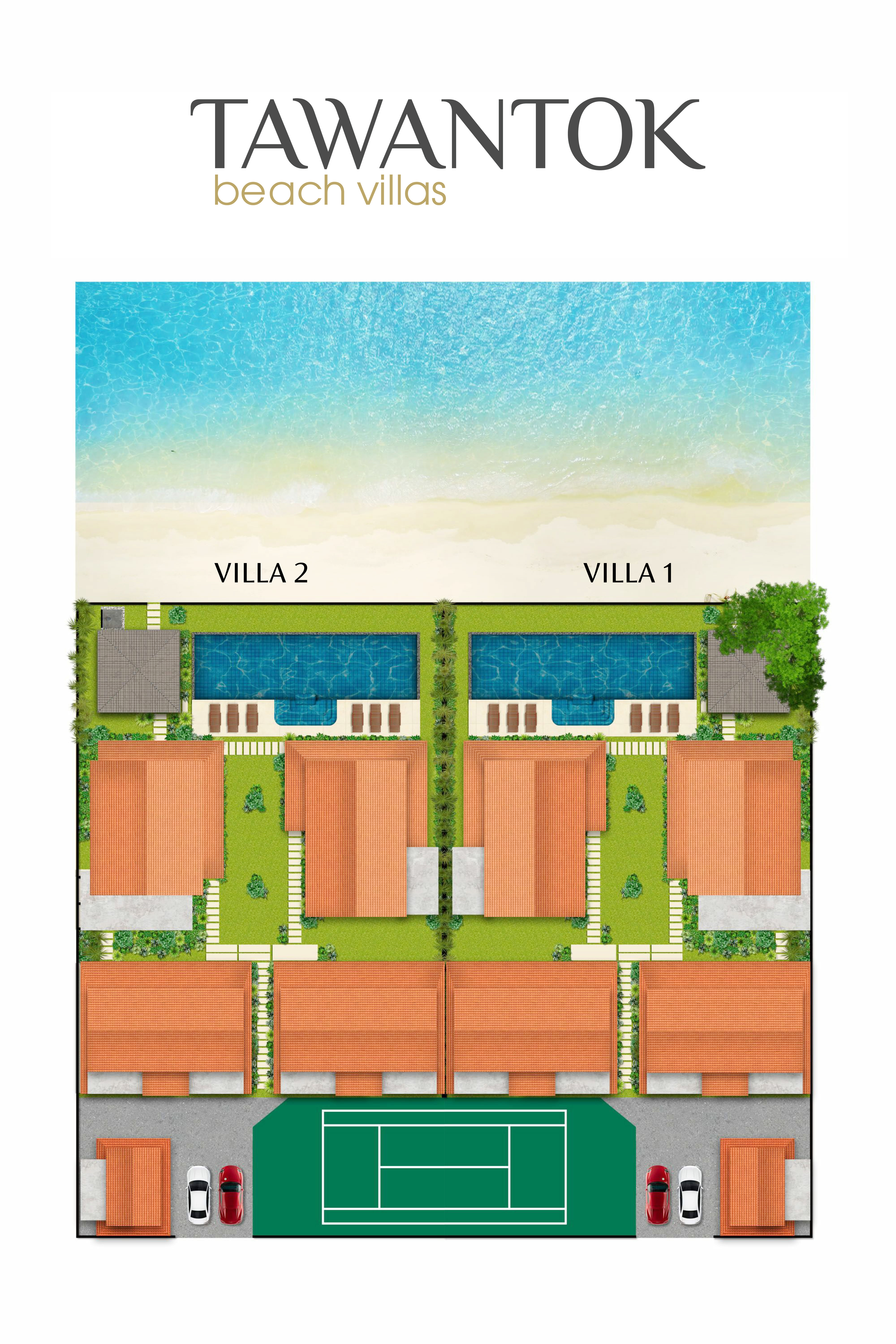 Tawantok Beach Villas - Villa Layout