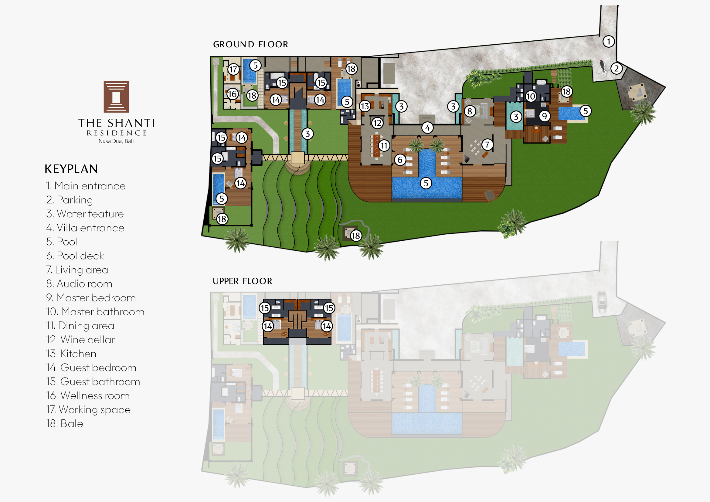 The Shanti Residence - Villa Layout