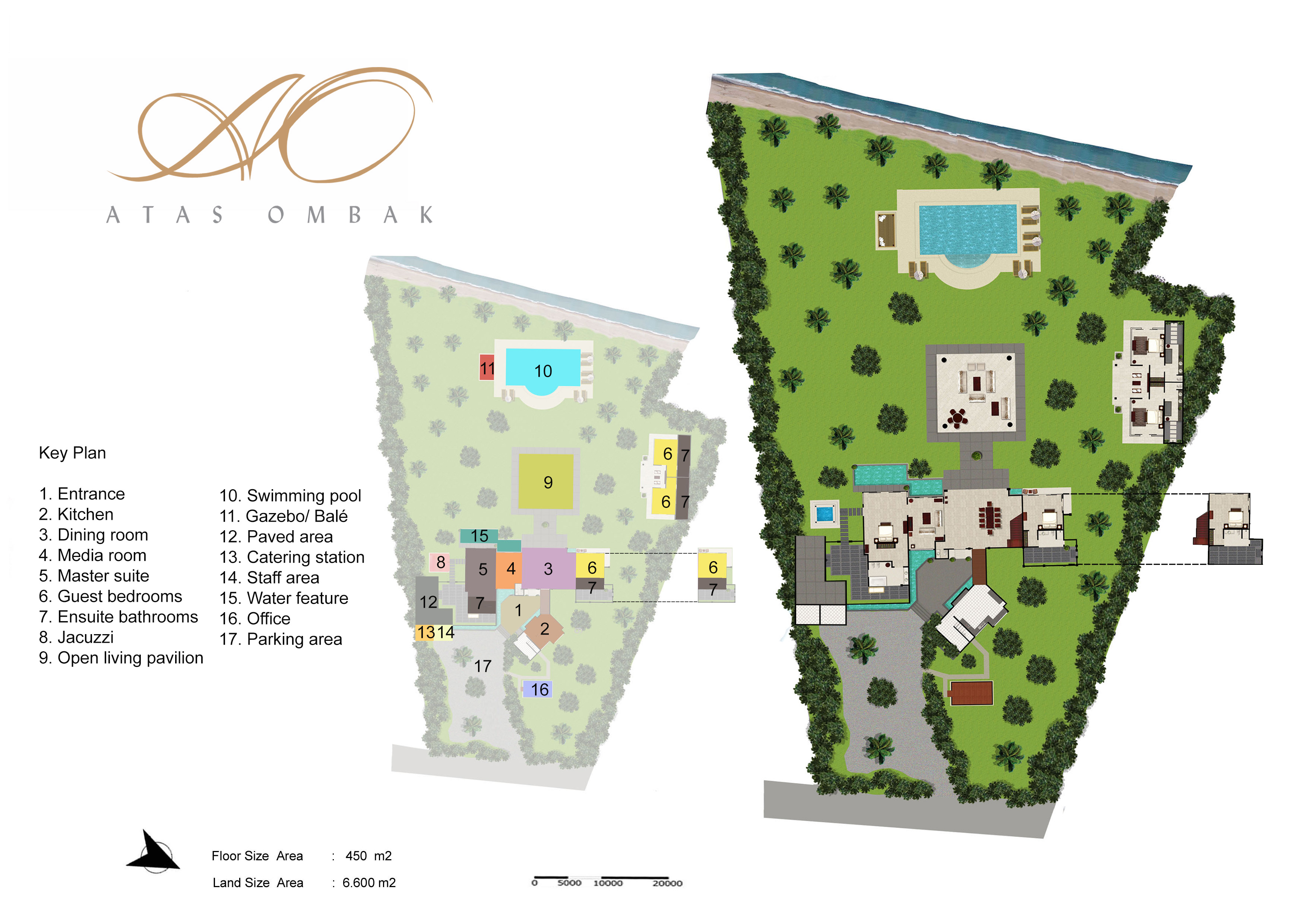 Villa Atas Ombak - Villa Layout