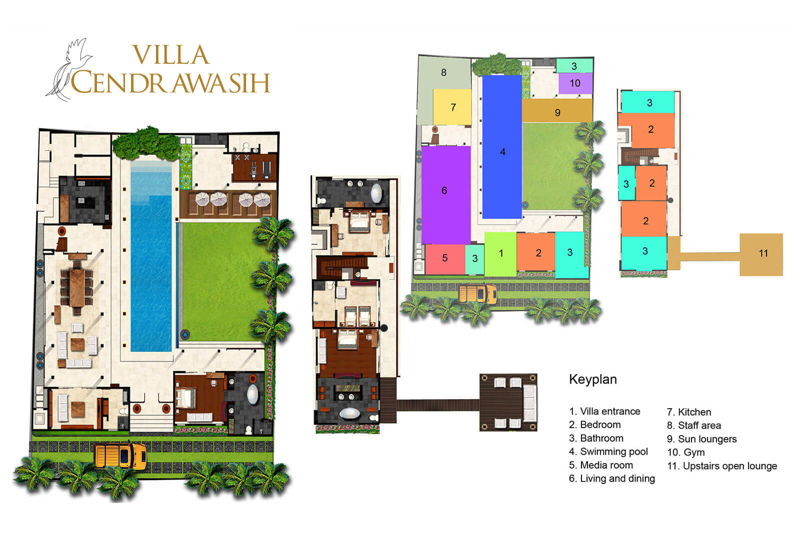 Villa Cendrawasih - Villa Layout
