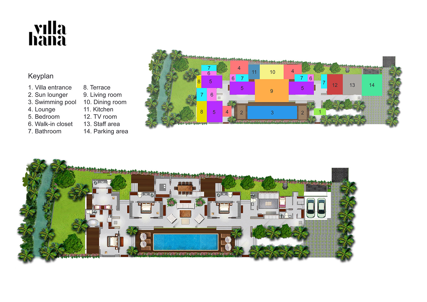 Villa Hana - Villa Layout