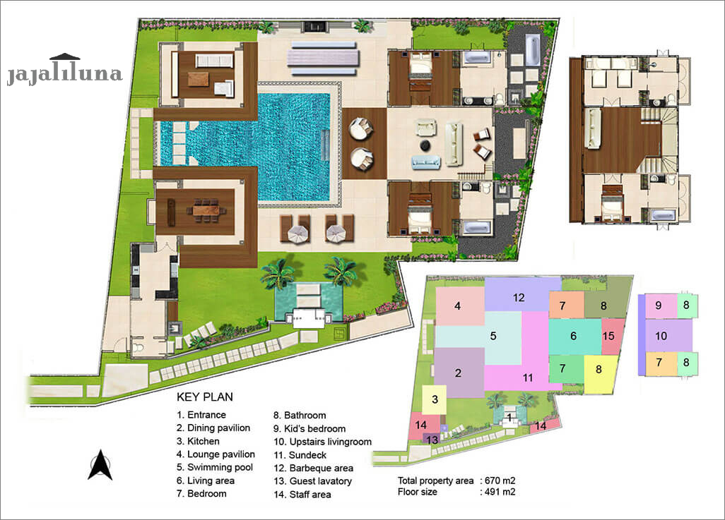 Villa Jajaliluna - Villa Layout