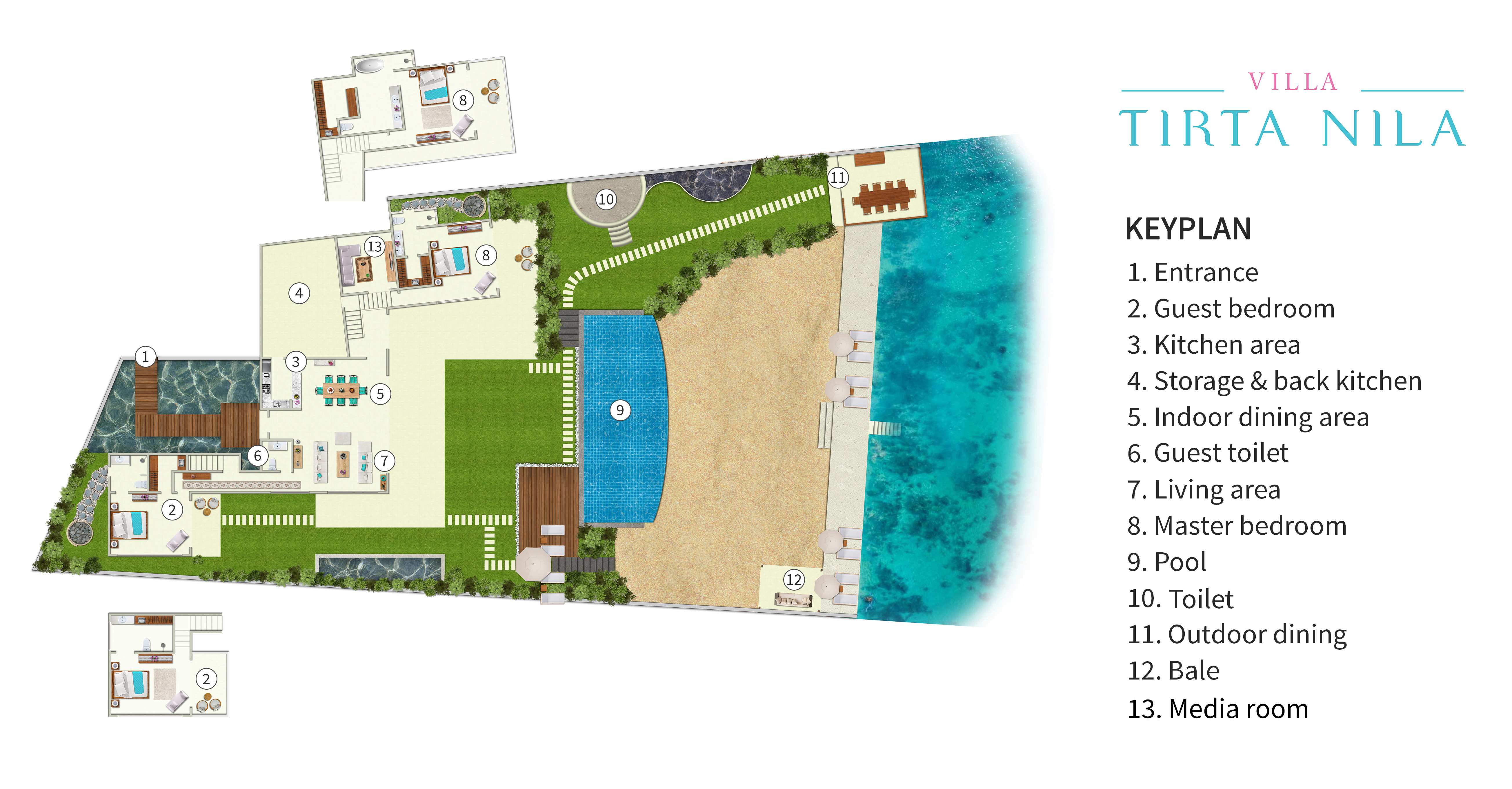 Villa Tirta Nila - Villa Layout